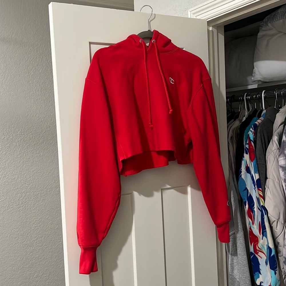 Cropped Champion hoodie